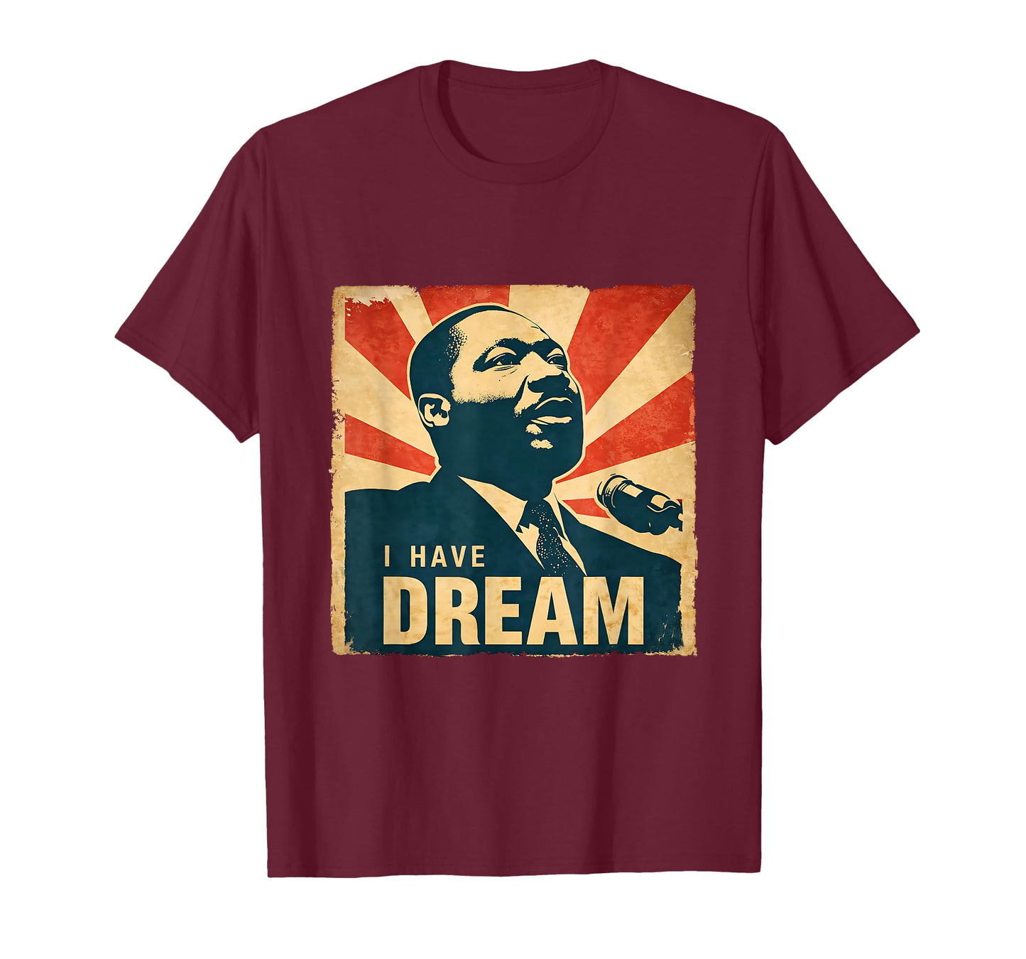 Dream Like King African American Black History Month Vintage T-Shirt