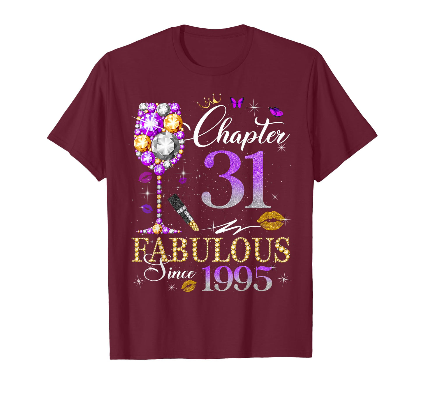 Chapter 31 Fabulous Since 1995 31st Birthday Women Girls T-Shirt