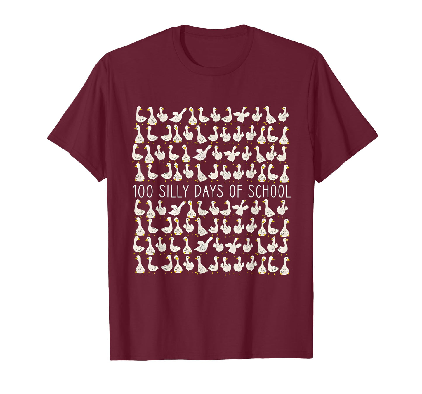 100 Days of Silly Gooses Funny 100th Day of School Teacher T-Shirt