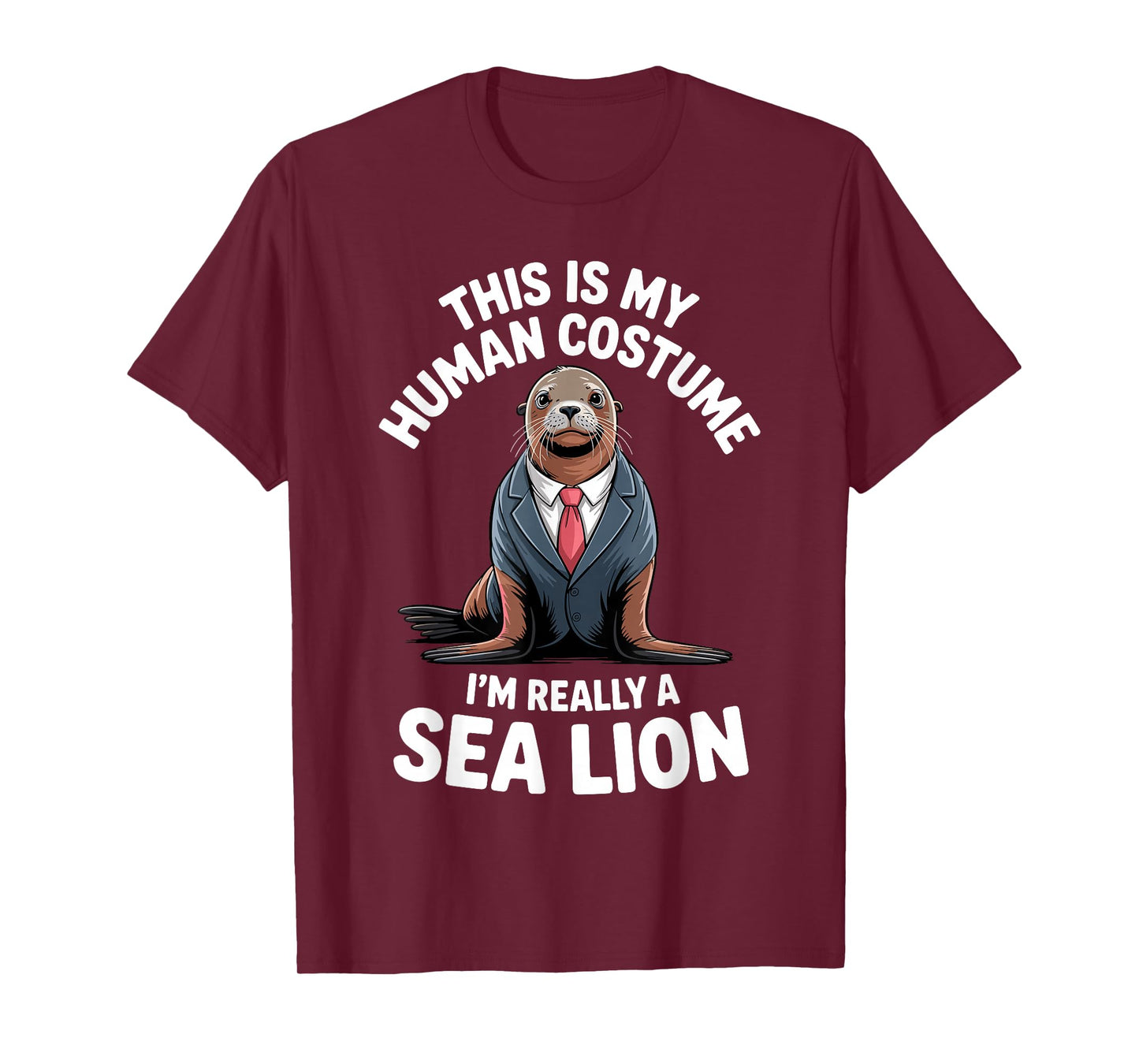 Sea Lion Costume for Men Women Seal Animal Sea Lion Lover T-Shirt