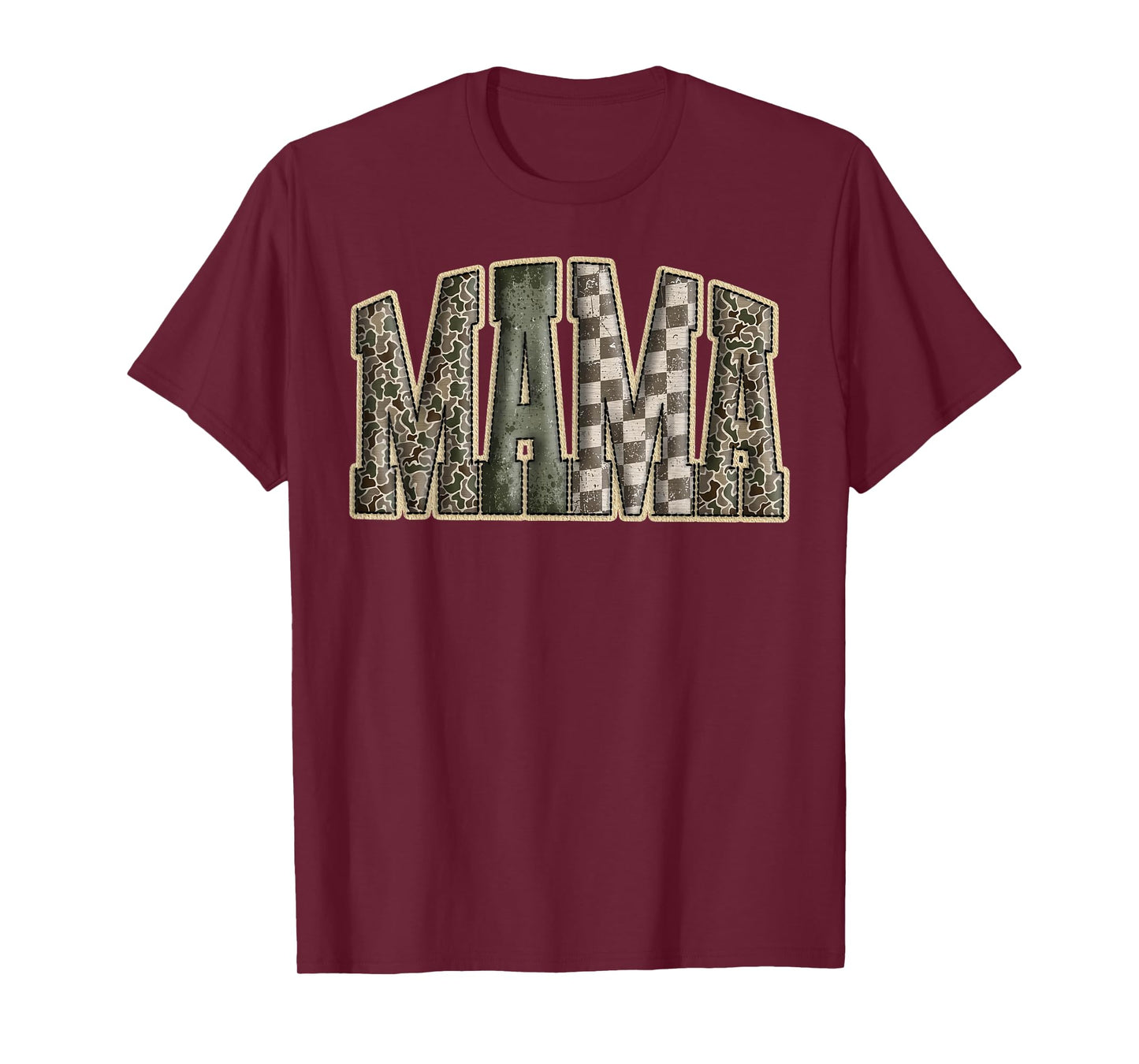 Hunting Mama Camo Western Vintage Women Girl Christmas T-Shirt