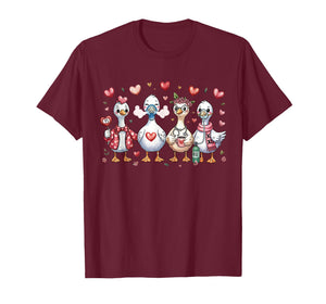 Lung Squad Respiratory Therapist Silly Goose Valentine RT T-Shirt