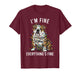 English Bulldog Christmas I'm Fine Everything is Fine T-Shirt