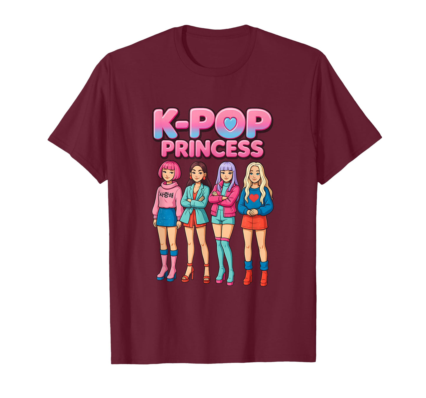 K-Pop Princess Korean Drama Music Girl Band Idol Fashion T-Shirt