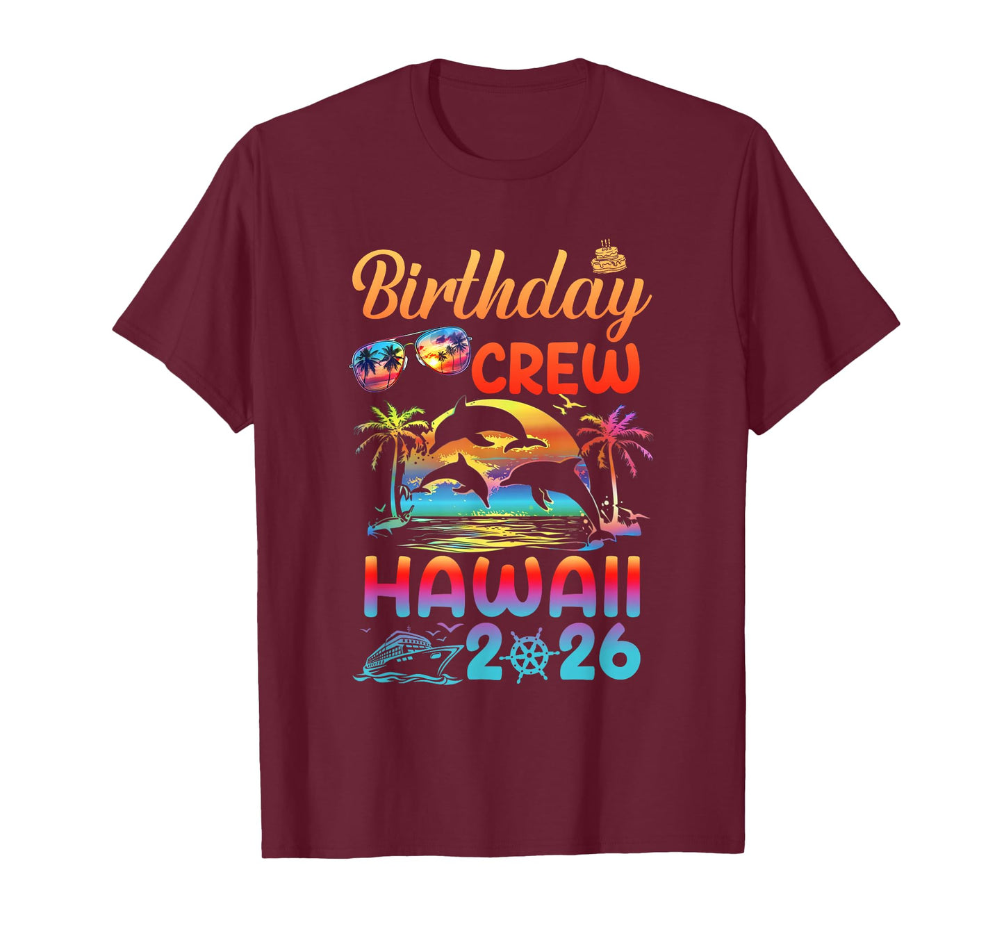 Hawaii Birthday Trip Vacation 2026 Matching Group T-Shirt