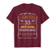 33rd Wedding Anniversary Shirt Couples Husband Wife 33 Years T-Shirt