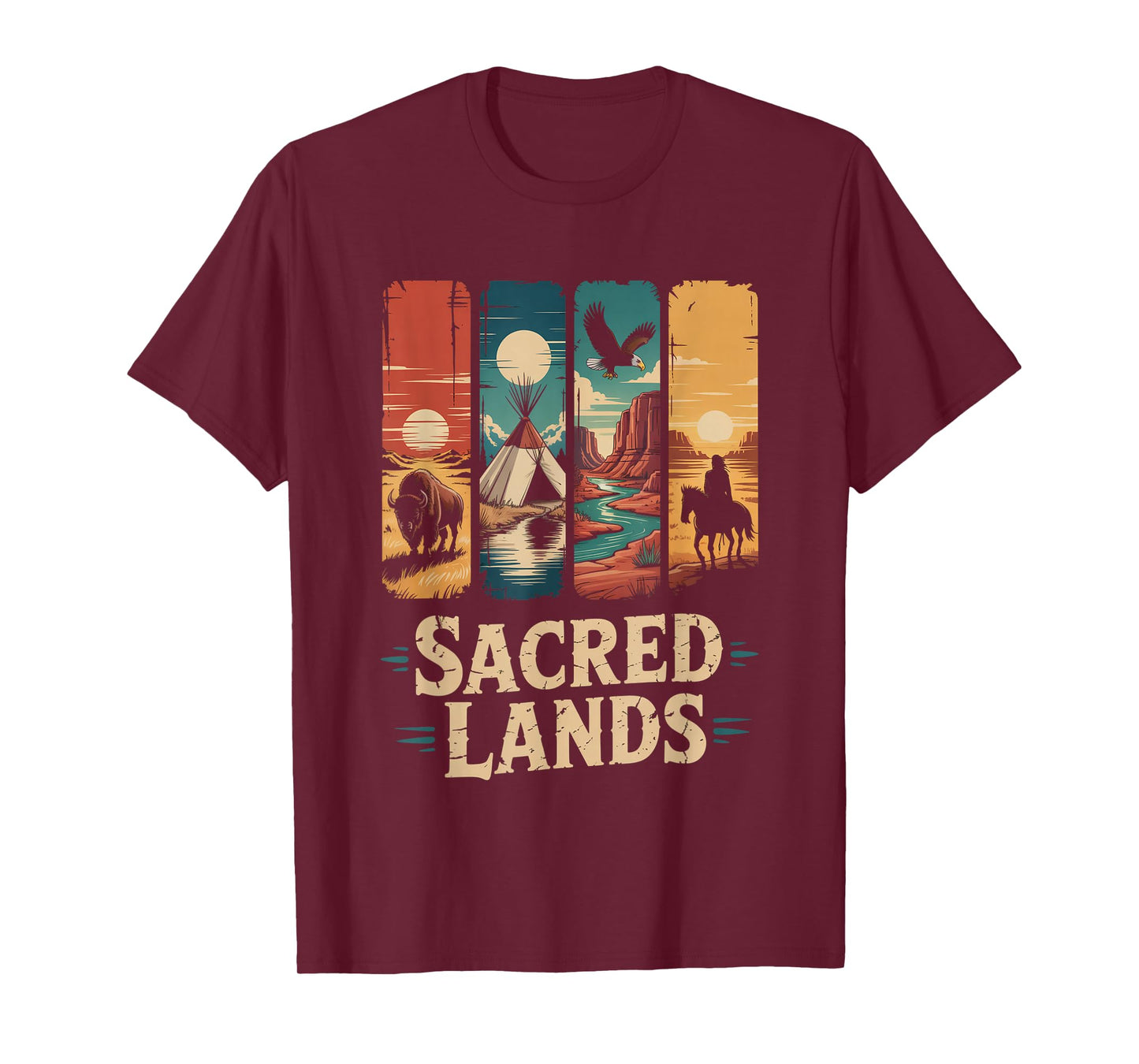 Native American Indian Sacred Lands Heritage Spirit Nature T-Shirt