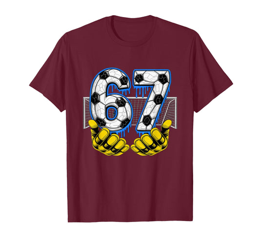 Soccer Six Seven 67 Funny Gen Alpha Meme T-Shirt