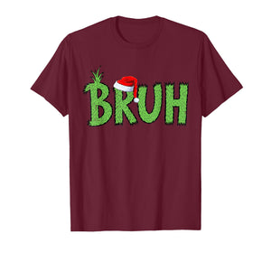 Funny Bruh Merry Christmas Pajama Family Men Meme Xmas Boy T-Shirt
