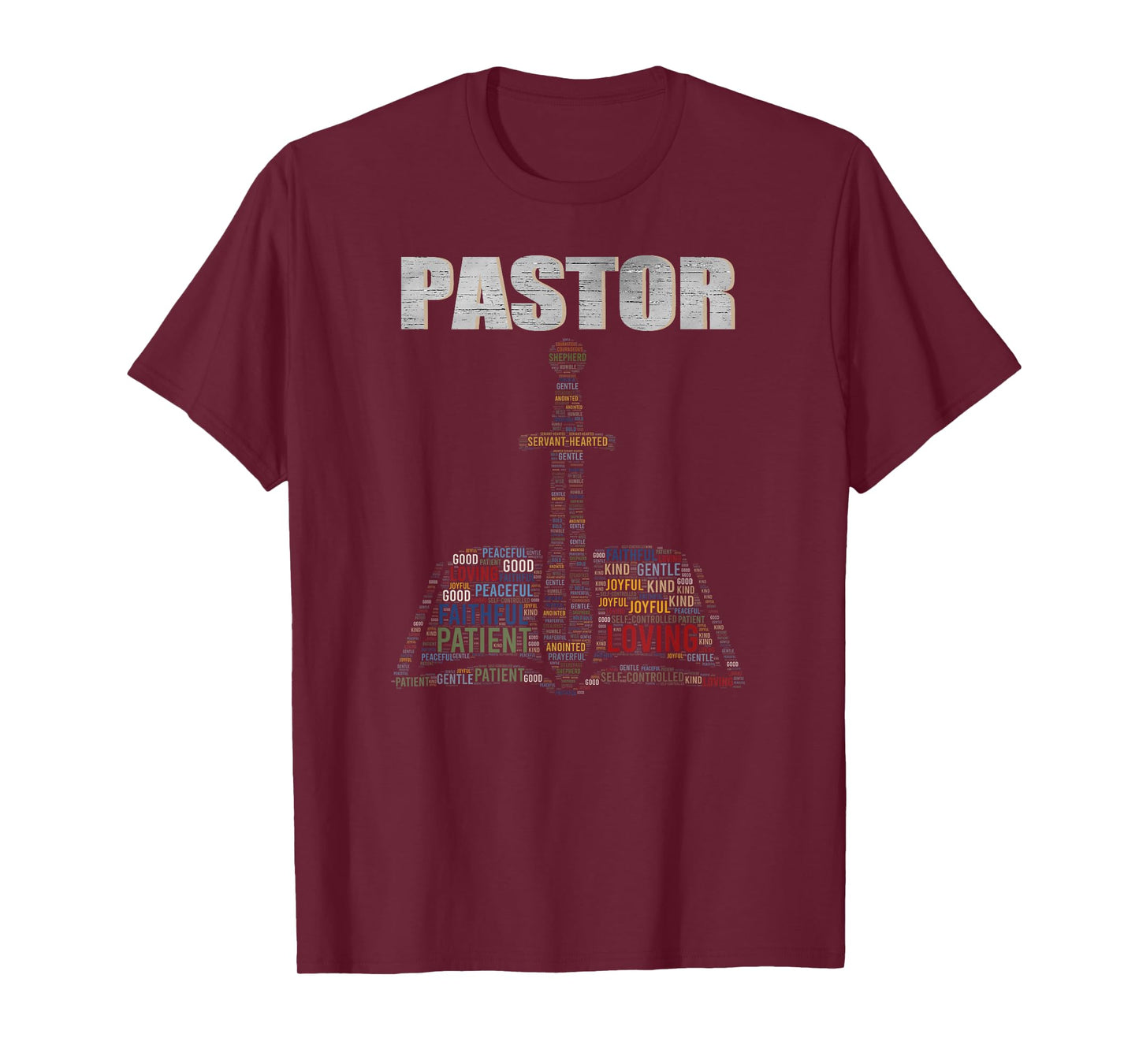 Christian Minister Word Cloud Church Pastor Appreciation Day T-Shirt