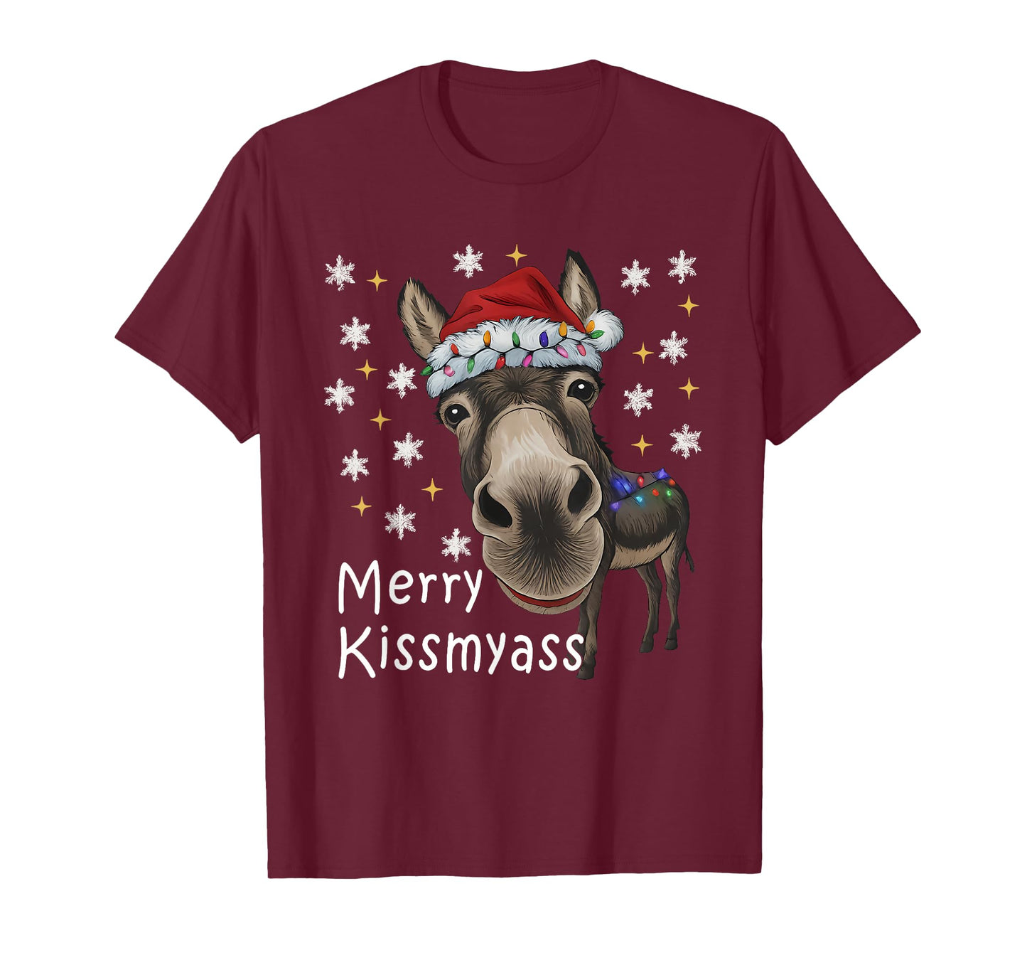 Merry KissMyAss Funny Christmas T-Shirt