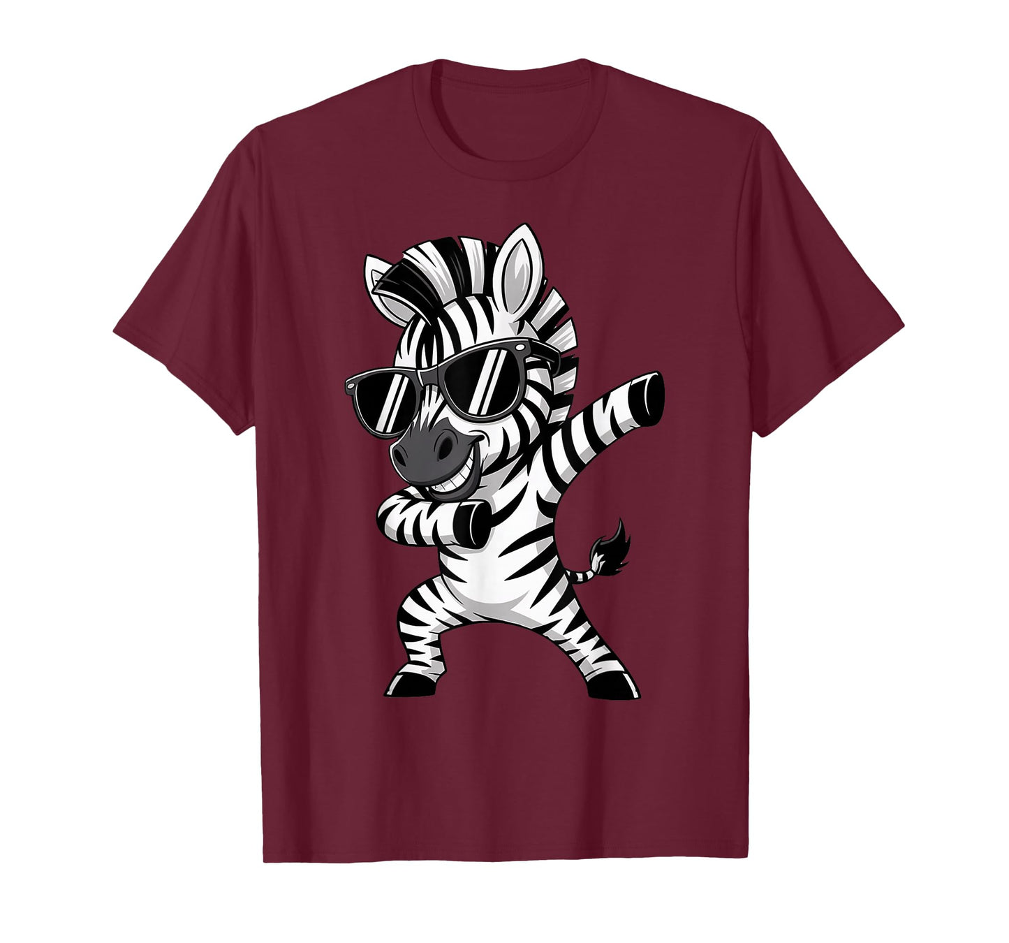 Cute Dabbing Zebra Clothes Kids Toddler Boys Animal Print T-Shirt