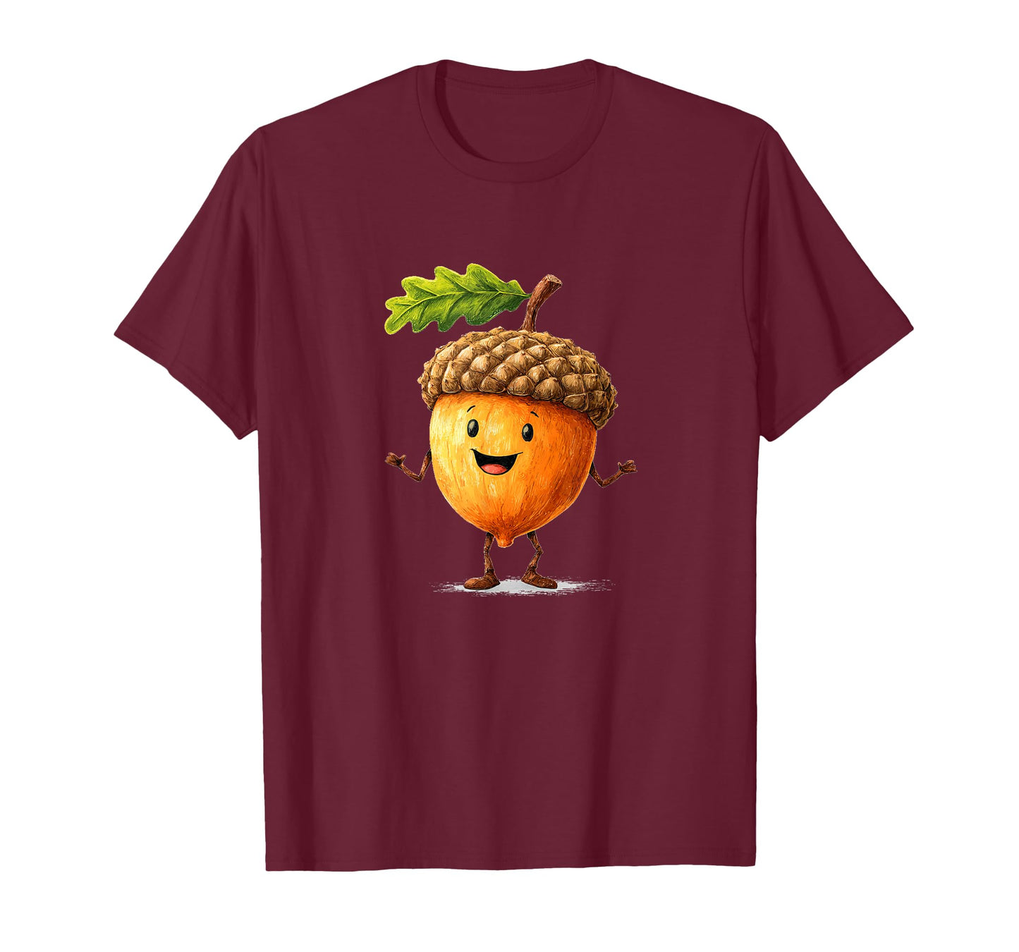 Cool Fall Leave and Oak Acorn Costume for Adults and Kids T-Shirt