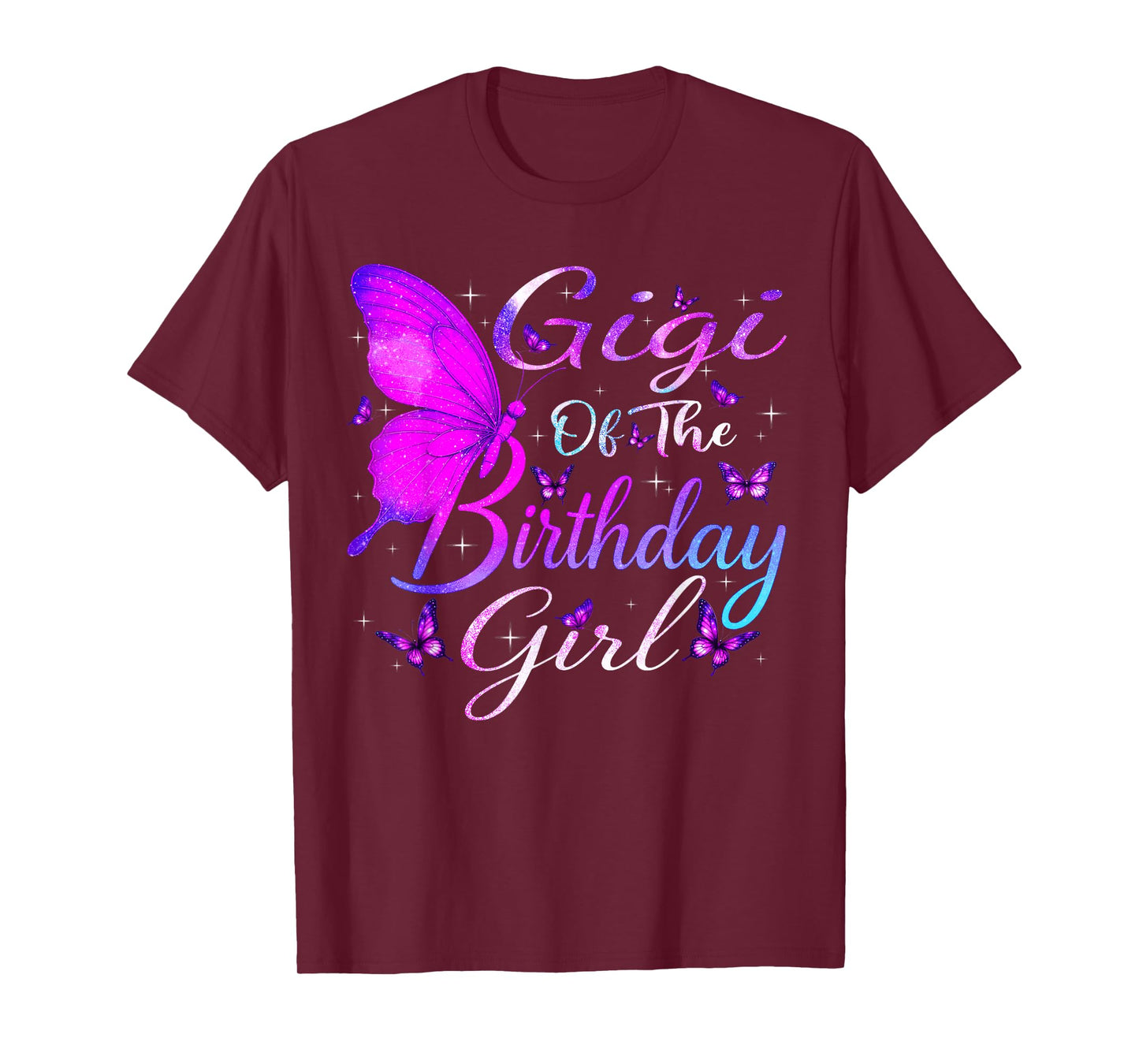 Gigi of The Birthday Girl Butterfly Party Matching Family T-Shirt