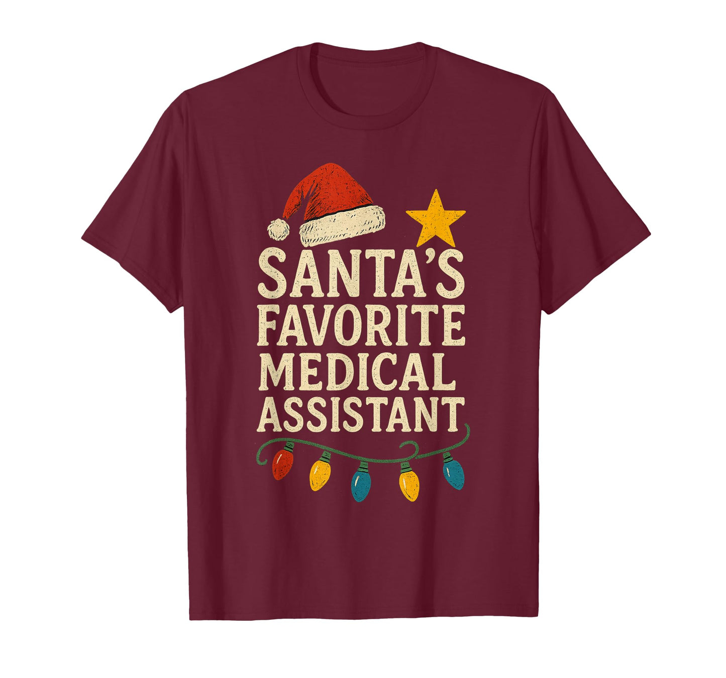 Santa's Favorite Medical Assistant Christmas Clinical Assist T-Shirt