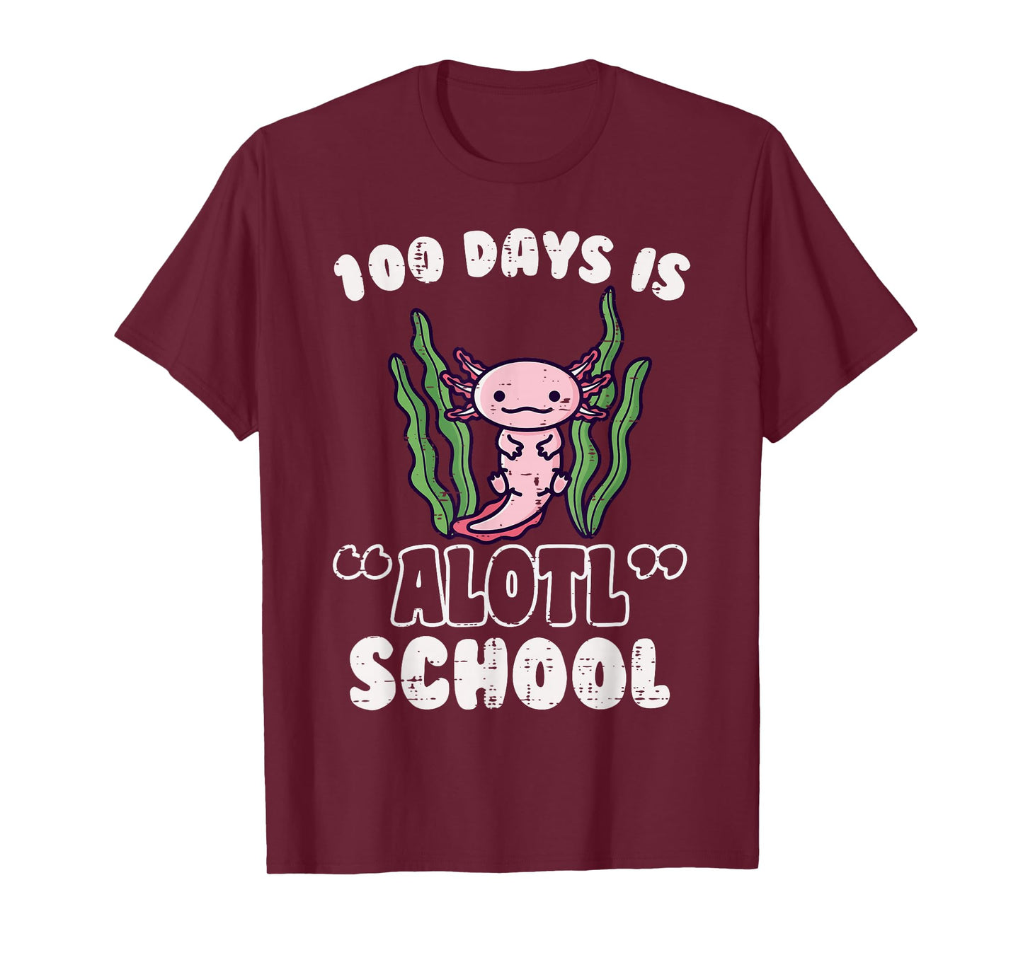 100 Days is Alotl School Axolotl 100th Day Boys Girls Kids T-Shirt