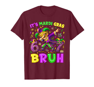 Its Mardi Gras Bruh 67 Six Seven Meme Slang Dabbing Boys Men T-Shirt