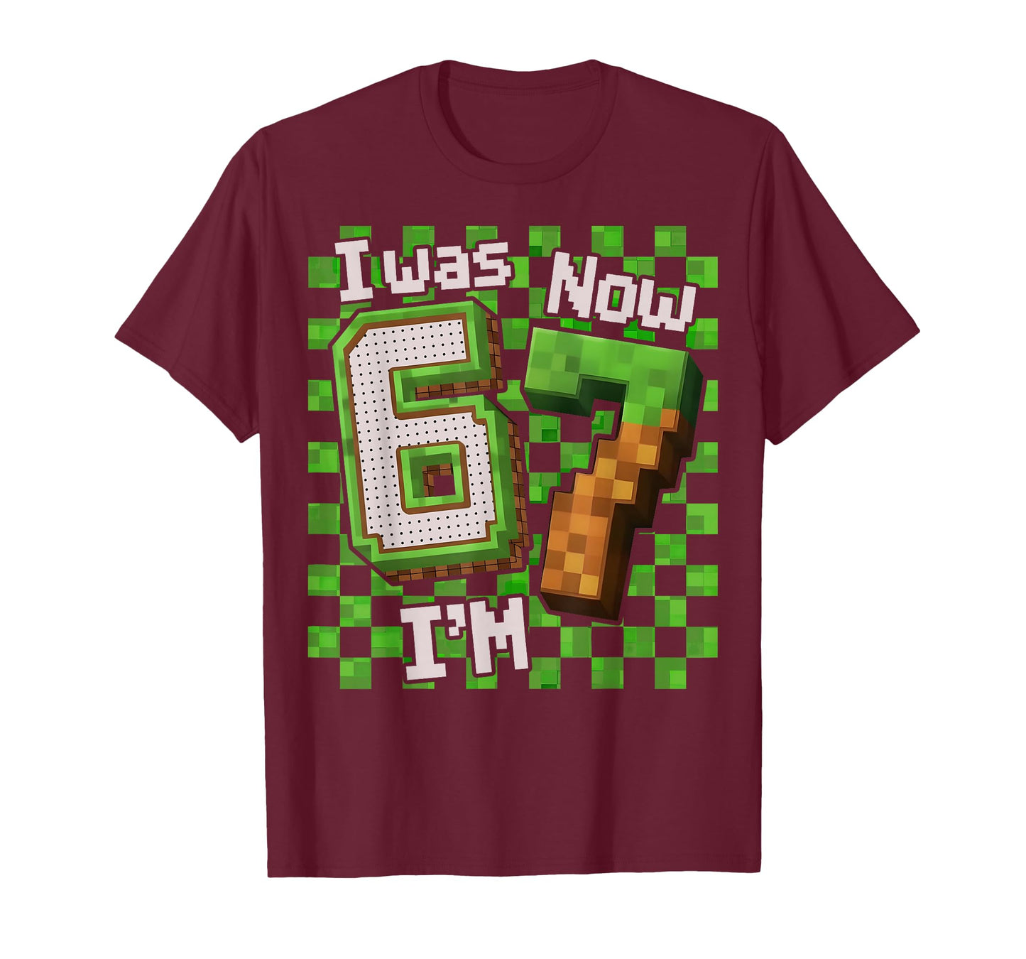 I was 6 Now I'm Seven 7 Year Old Birthday Boy Gamer Boys Kid T-Shirt