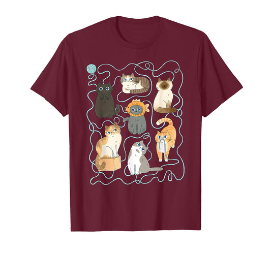Cute Kittens with Crochet Knitters Crocheter Crocheting T-Shirt