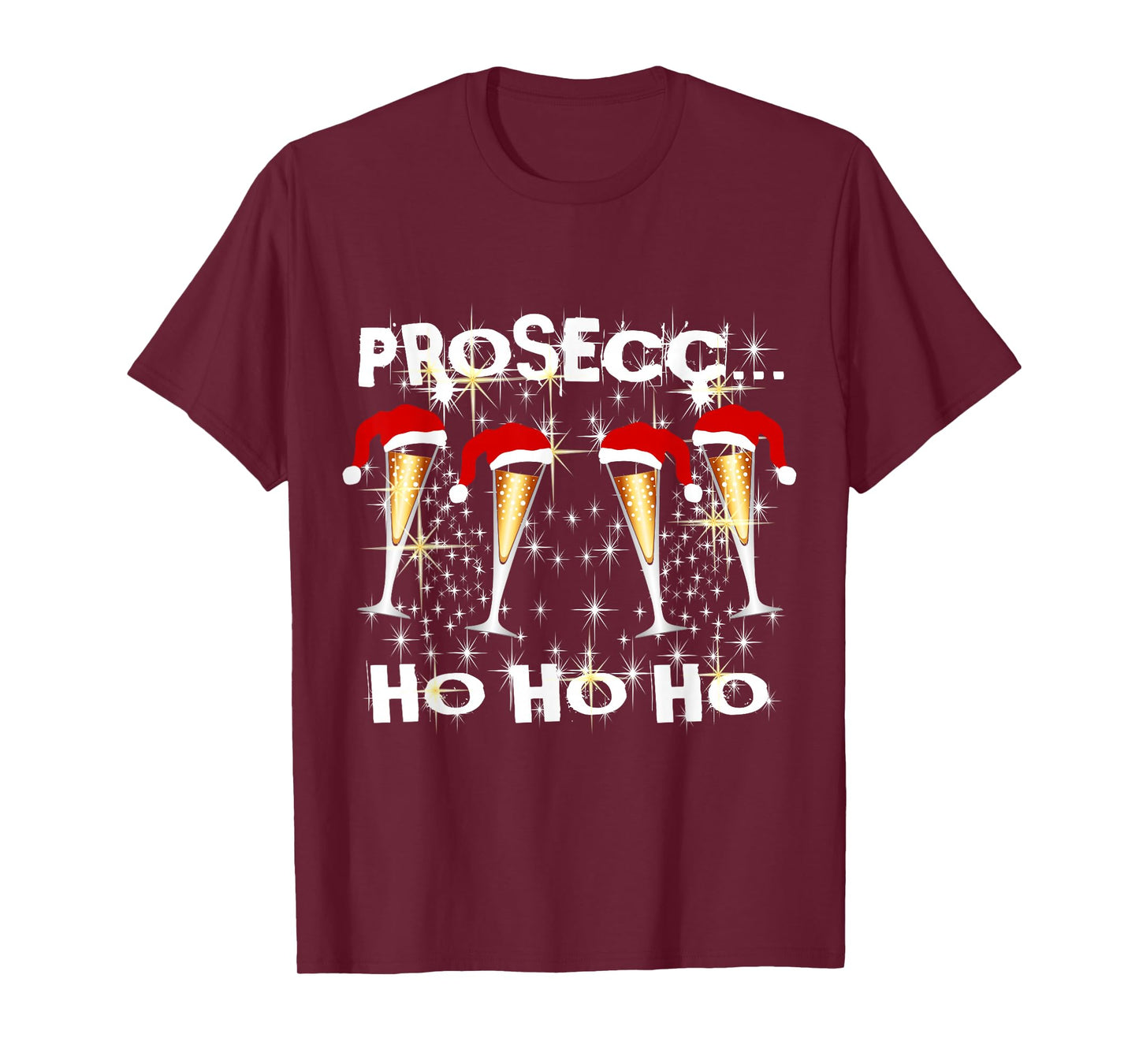 Partner Fun Outfit Nikolaus Xmas Ugly Santa Prosecco Ho Ho T-Shirt