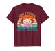 Stay Curious Axolotl Questions Funny Adorable Retro Pet T-Shirt
