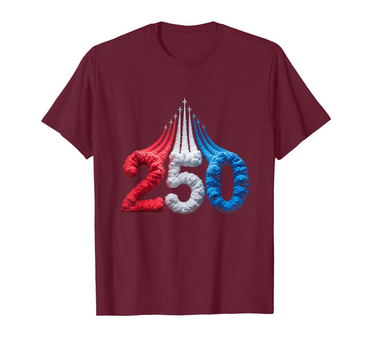250 Years America 250th Anniversary 1776 2026 US 4th of July T-Shirt