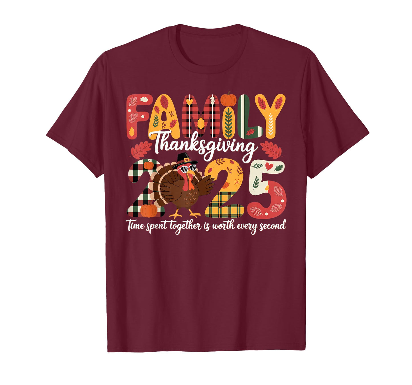Family Thanksgiving 2025 Crew Dabbing Turkey T-Shirt