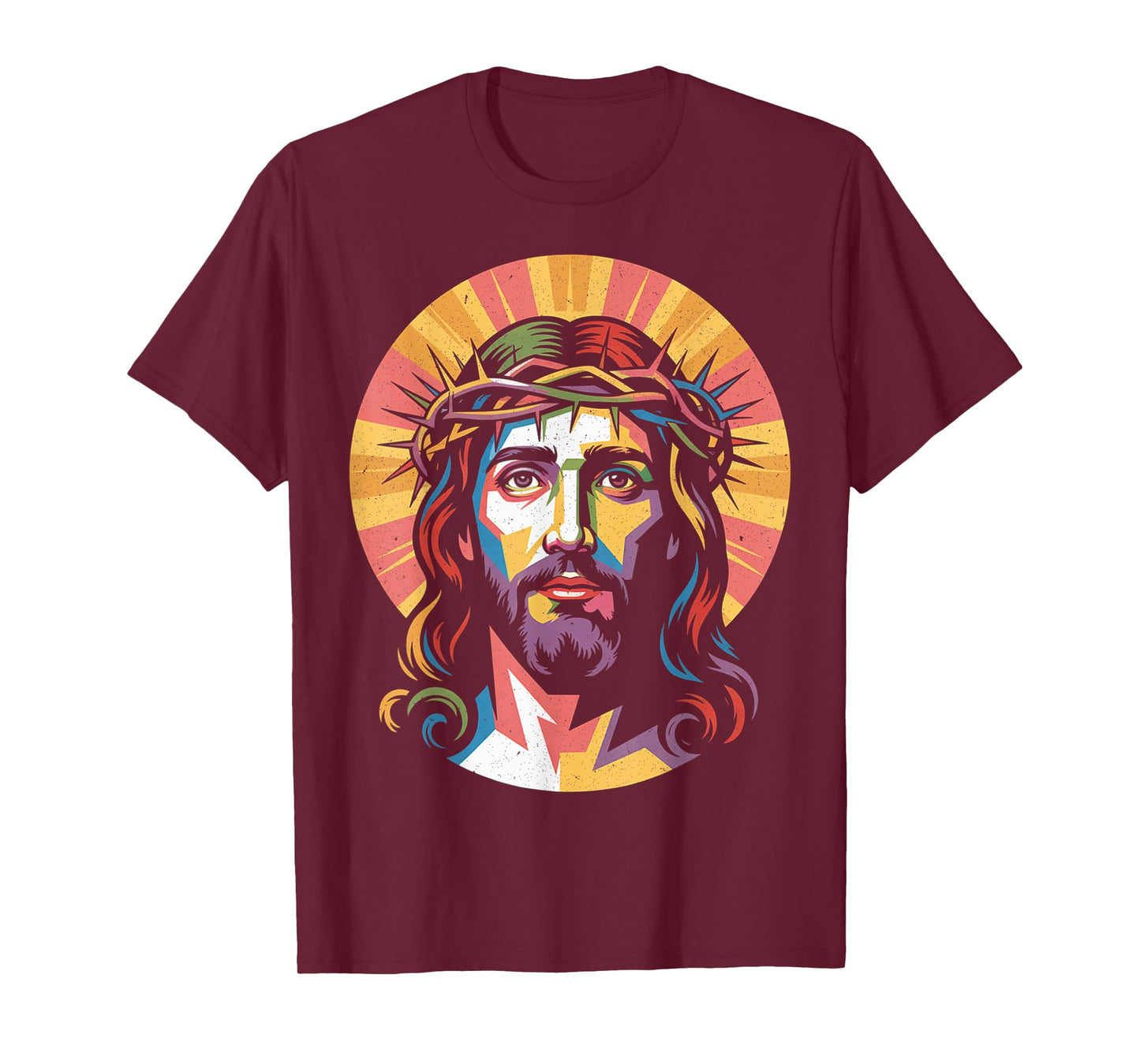 Vintage God King Jesus Christ Sweet Face Image T-Shirt