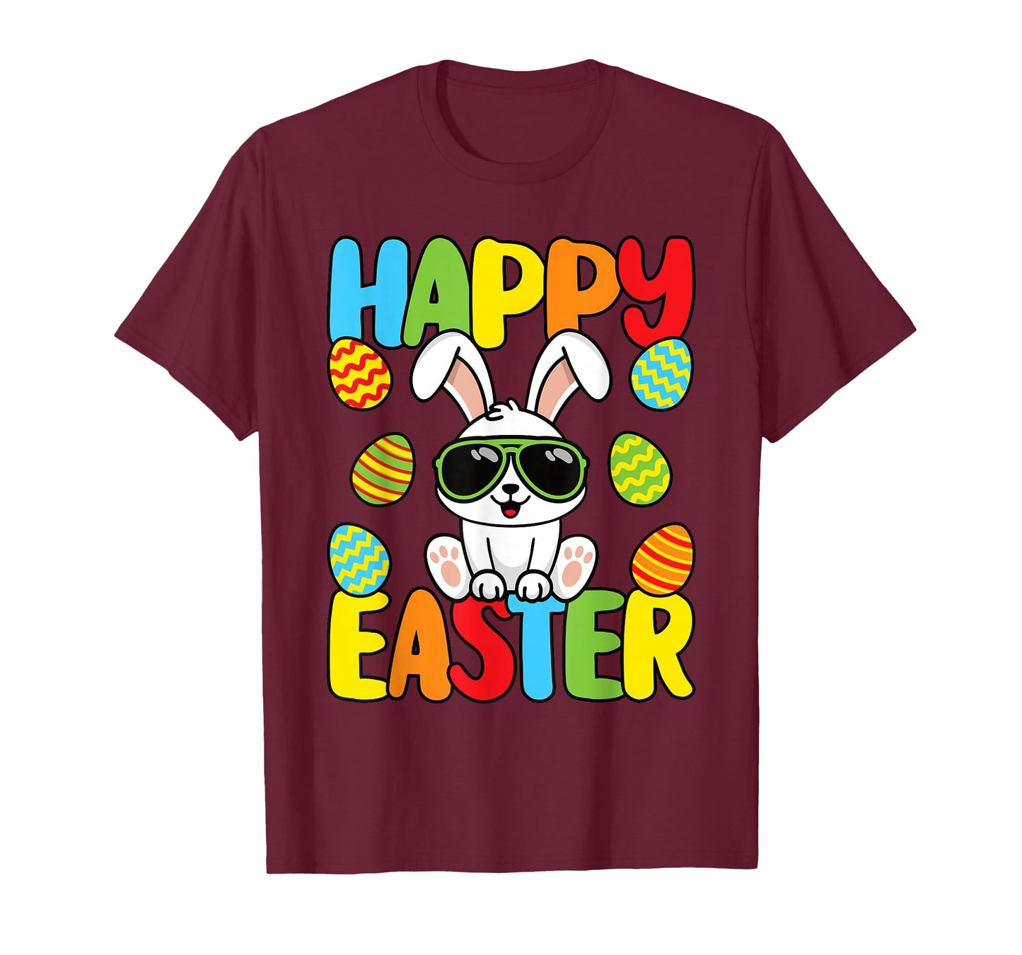 Happy Easter Funny Cool Easter Bunny Men Boys Kids T-Shirt