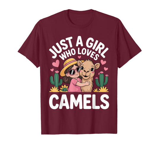 Cool Camel Themed Design for Women Girls Animal Camel Lover T-Shirt