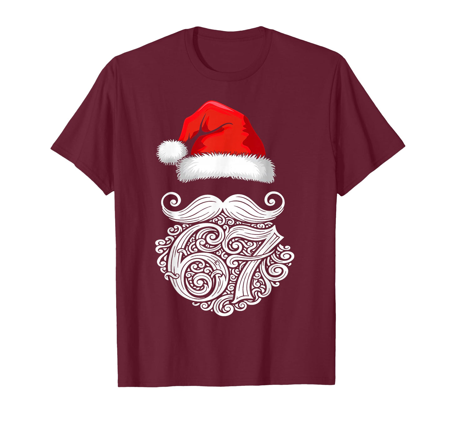 6 7 Christmas 67 Santa Six Seven Christmas Boys Teens 6/7 T-Shirt