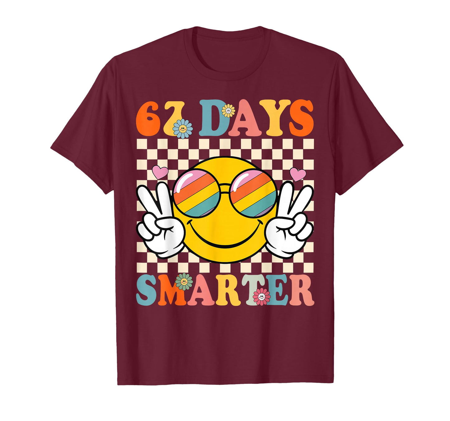 Retro 67 Days Smarter 67 Days of School Groovy Teacher Boy T-Shirt
