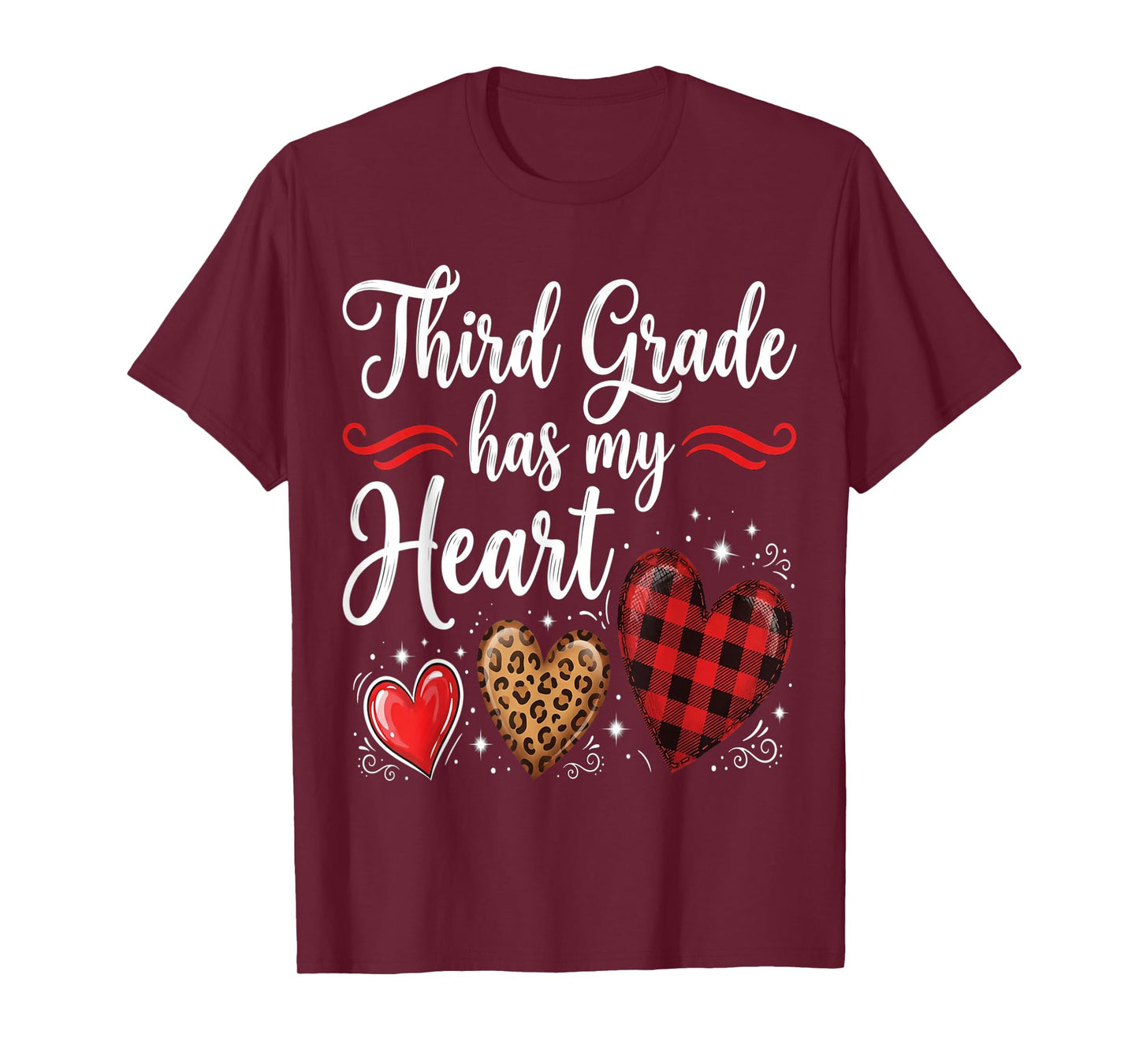 Third Grade has My Heart Teacher Valentines Teach T-Shirt