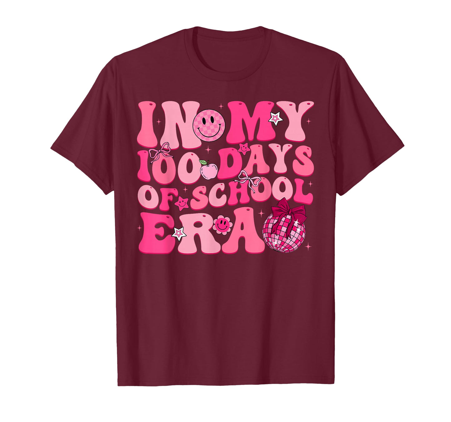 Groovy in My 100 Days of School Era Girl Kid Teacher T-Shirt