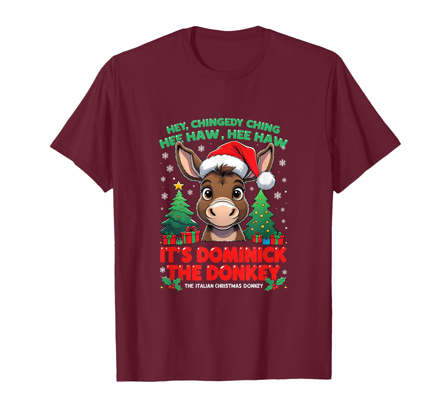 Dominick Donkey Cheer Mi Burrito Sabanero Mexican Christmas T-Shirt