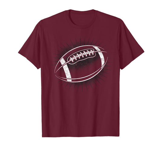 Vintage Football Ball Players Touchdown Game Day Football T-Shirt
