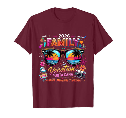 Family Vacation 2026 Punta Cana Making Memories Together T-Shirt