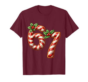 Fun Christmas Six Seven 6 7 Meme Santa Boys Girls Men Women T-Shirt