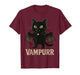Vampurr Vampire Halloween Cute Cat Pun Funny Graphic T-Shirt