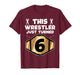 6th Wrestling Birthday This Wrestler Just Turned Six 6 Boys T-Shirt