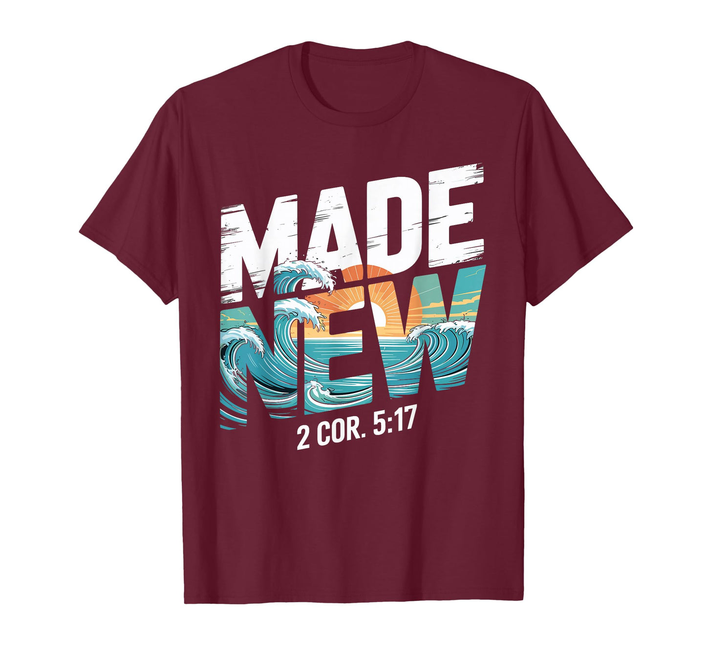 Made New Baptism Shirt Christian Shirts for Youth Baptized T-Shirt