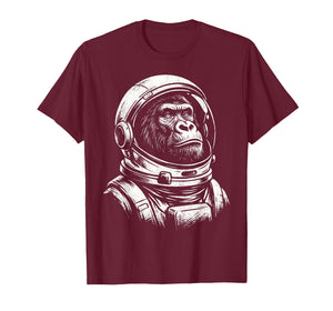 Vintage Astronaut Gorilla Space Cosmonaut Animal T-Shirt