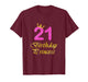 21st Birthday Gift Girl Princess Tee for 21 Years Old T-Shirt