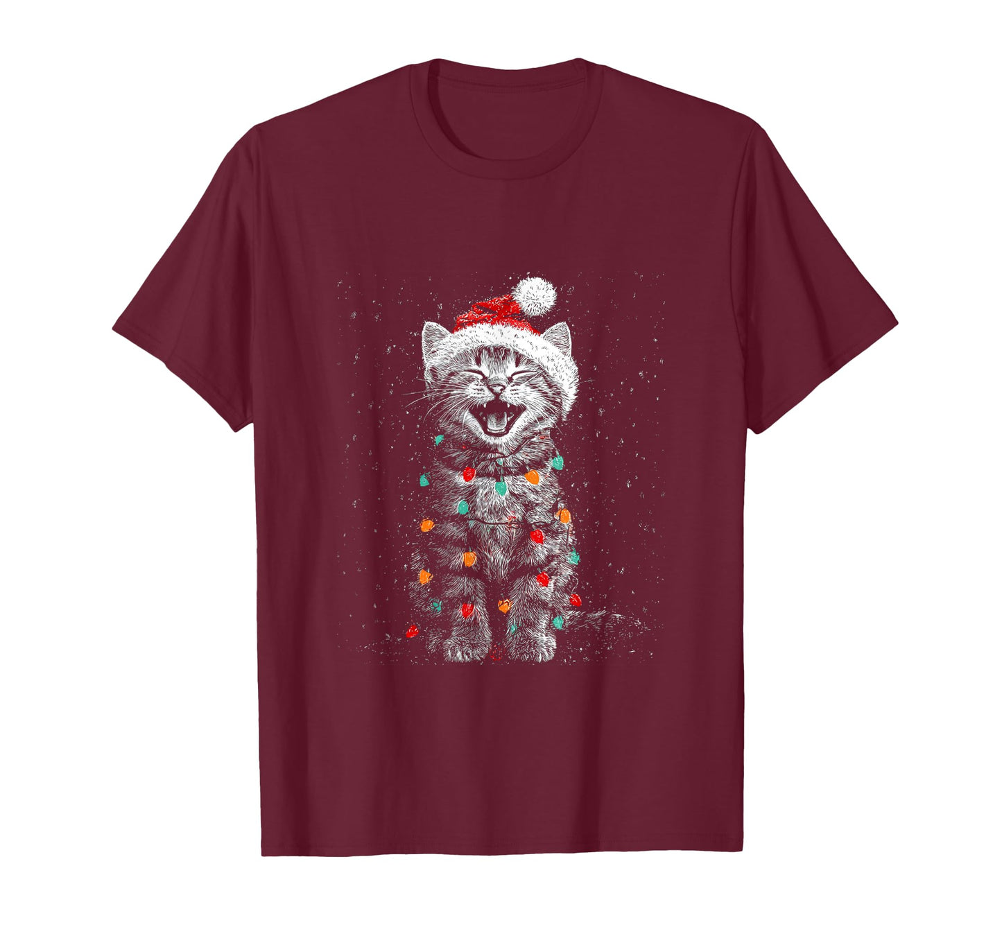 Christmas Funny Cat T-Shirt