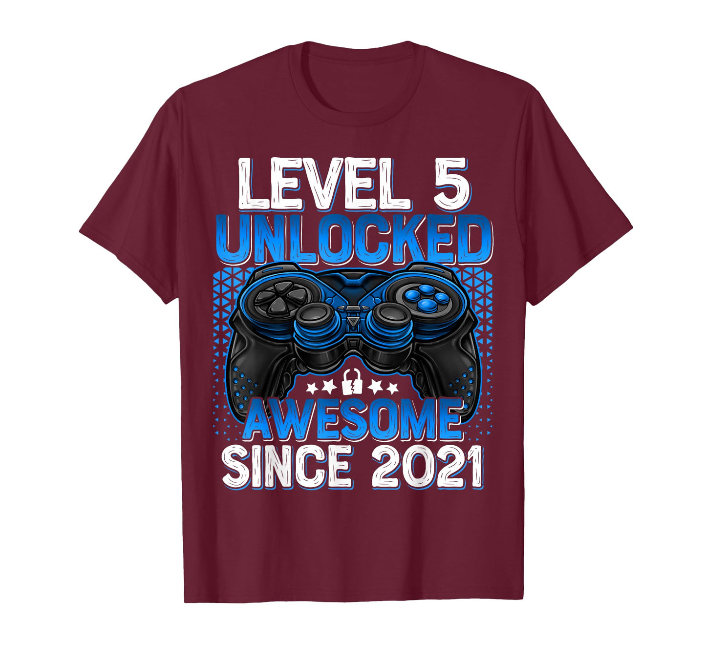Level 5 Unlocked 5 Year Old Gifts for Boys 5th Birthday Boy T-Shirt