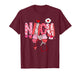 Happy Valentine NICU Nurse Coquette Bow Heart Girl Women T-Shirt