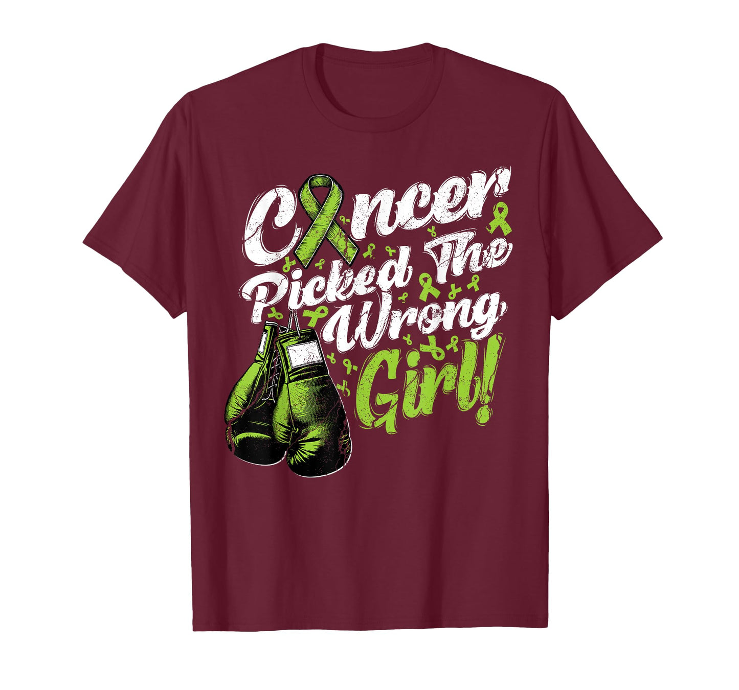Lymphoma Cancer Picked The Wrong Girl Awareness Support T-Shirt