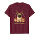 Merry Pugmas Shirt for Woman Pug Lovers Fanny Christmas Pug T-Shirt
