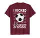 I Kicked 67 33 Days of School Soccer Boys Kids 100th Day T-Shirt
