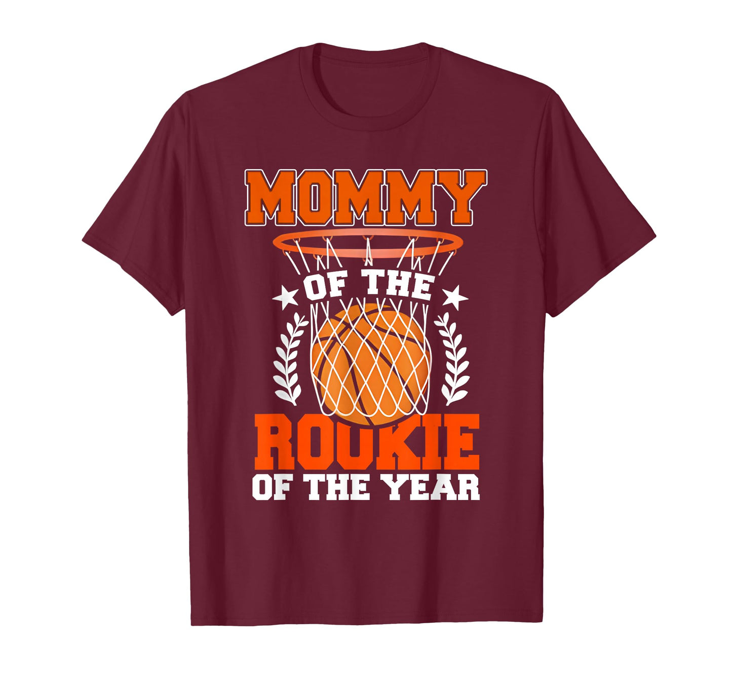 Mommy of Rookie 1st Basketball Bday Theme Matching T-Shirt